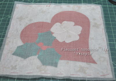 クリスマスシャドーミニキルトを作ろう4