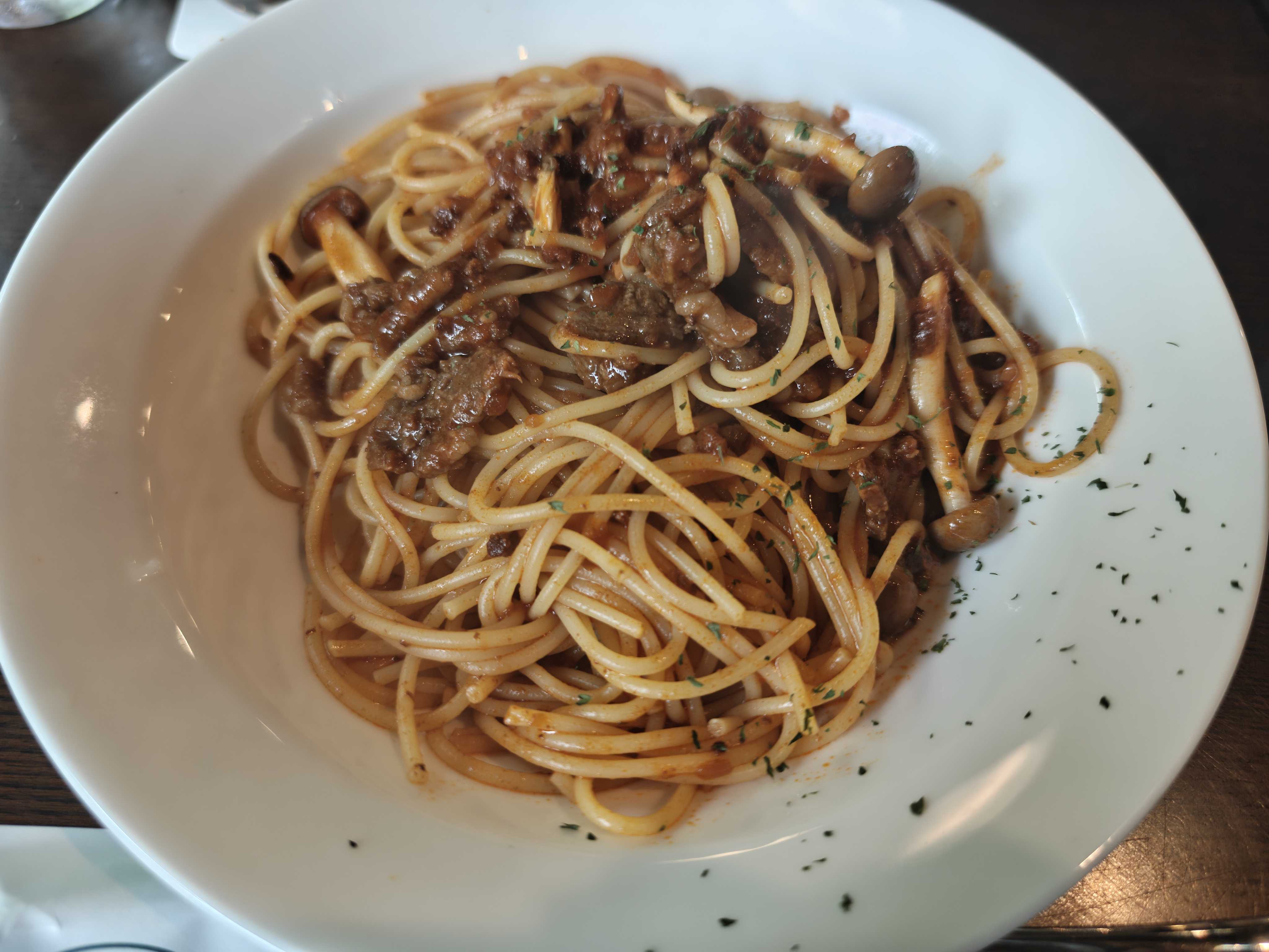 千葉おゆみ野　珈琲館 蔵　子連れカフェ　ランチ　炭火焼ビーフのボロネーゼ