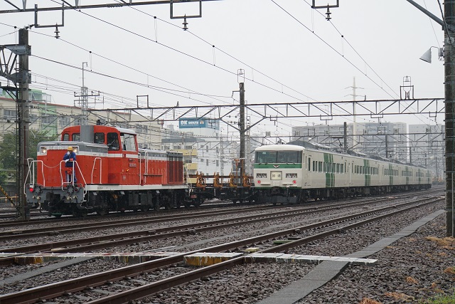 EF64 1053牽引 長野ロングチキ工臨 & 鹿島 & 185系訓練運転3