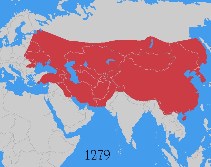 モンゴル帝国最大版図