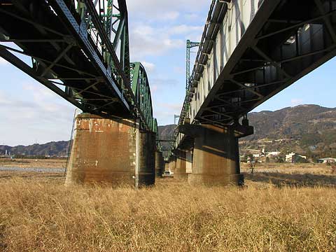 富士川橋梁上下線