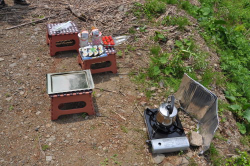 野外昼食