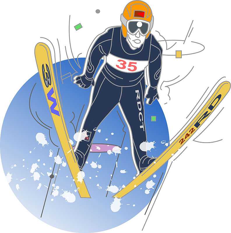 スキージャンプイラスト 冬季オリンピックイラスト Noguchi S Worldへようこそ 無断転載禁止 楽天ブログ