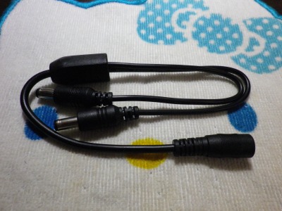 電源２分岐アダプター　全体