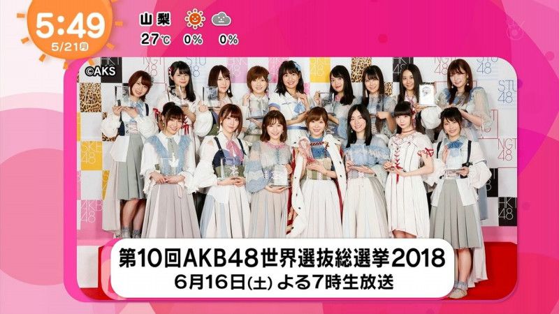 Akb48 Bsスカパー 第10回akb48選抜総選挙 独占生中継 コンサートから開票速報午後8時まで ルゼルの情報日記 楽天ブログ