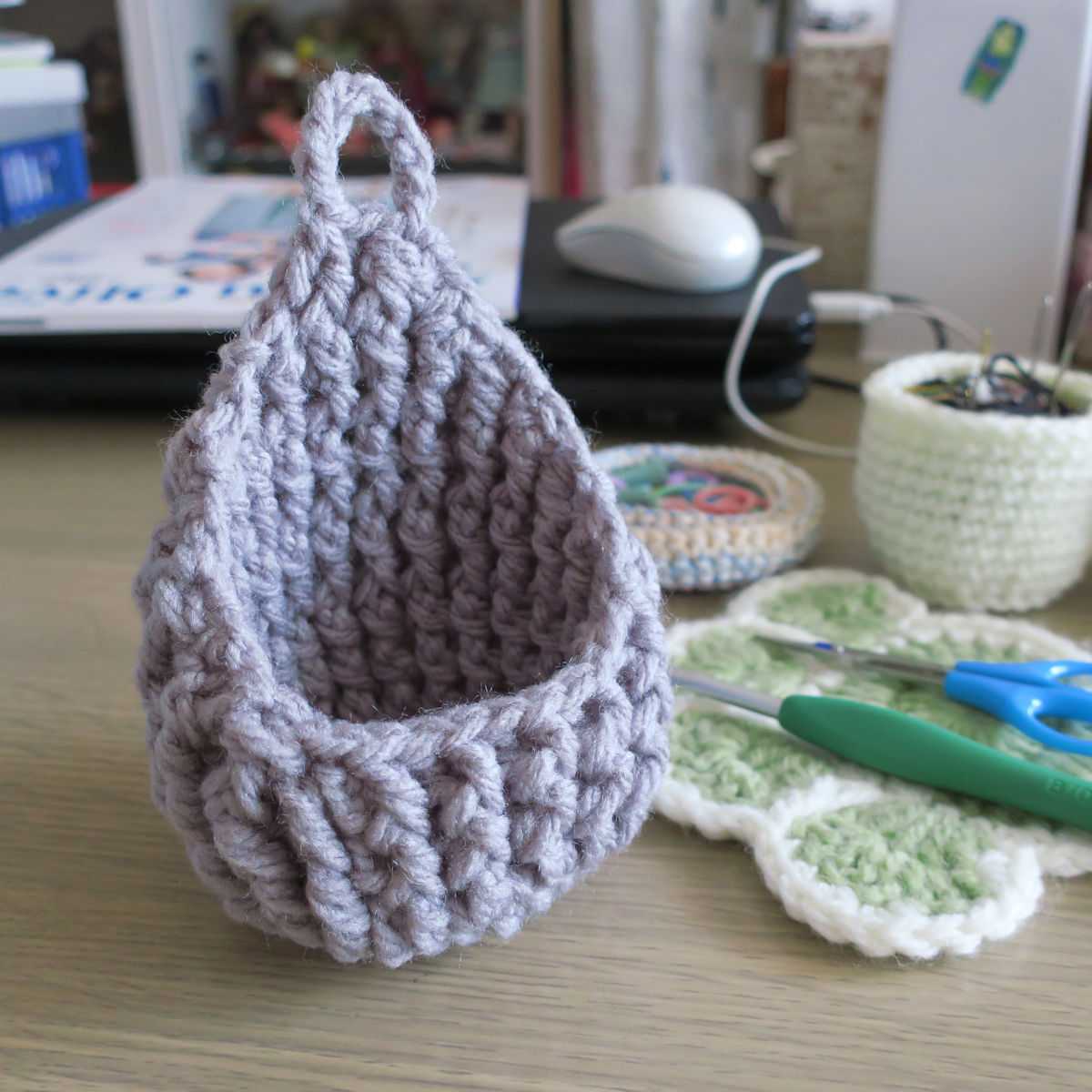 Meetangさんの ウォールバスケット編みました そら豆プリント倶楽部 楽天ブログ