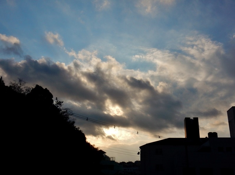 夕暮れ