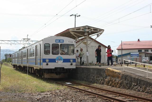 弘南鉄道 稲穂が真っ盛り2