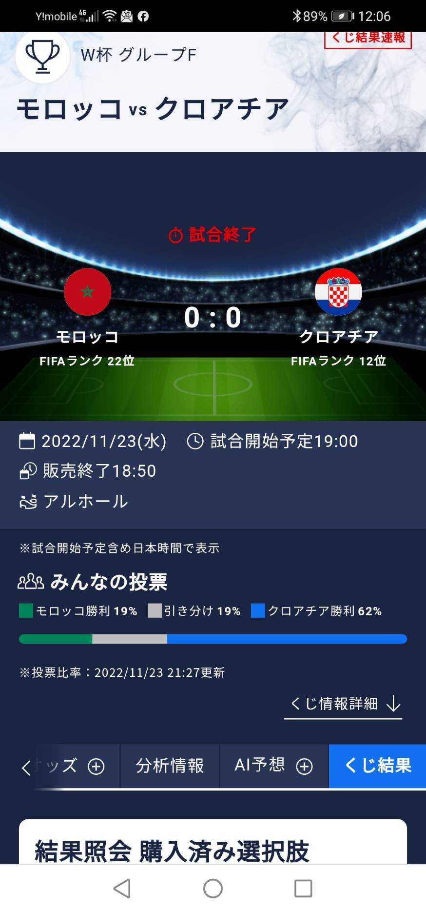 ワールドカップ カタール大会 楽天toto Winnerってやってみたのさー 沖縄 ナオ あちらこちらで 食べて 呑んで うろうろ散歩 楽天ブログ