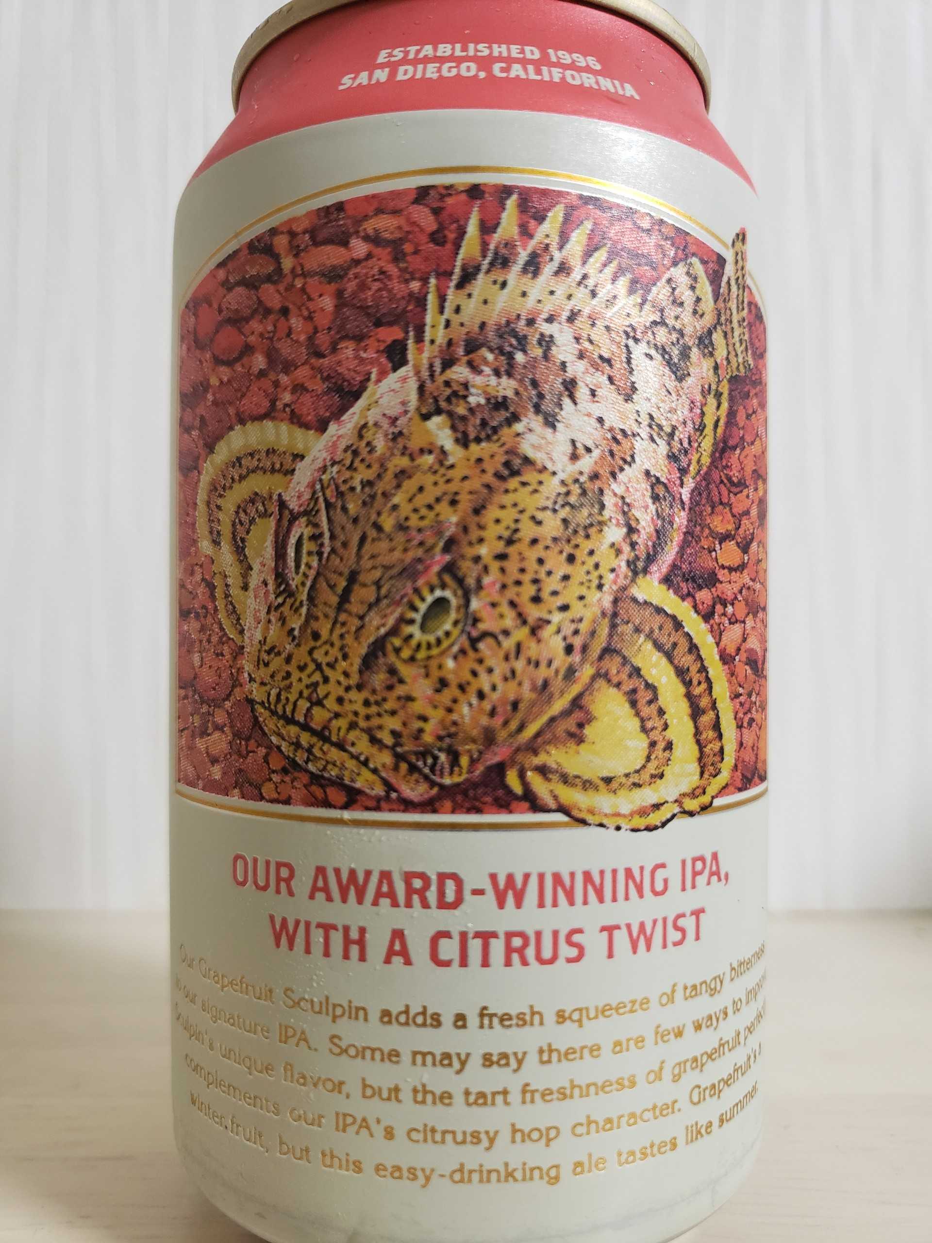 🍺GRAPEFRUIT SCULPIN IPA 🇺🇸BALLAST POINT BREWING CO. Beer! BEER! beeR