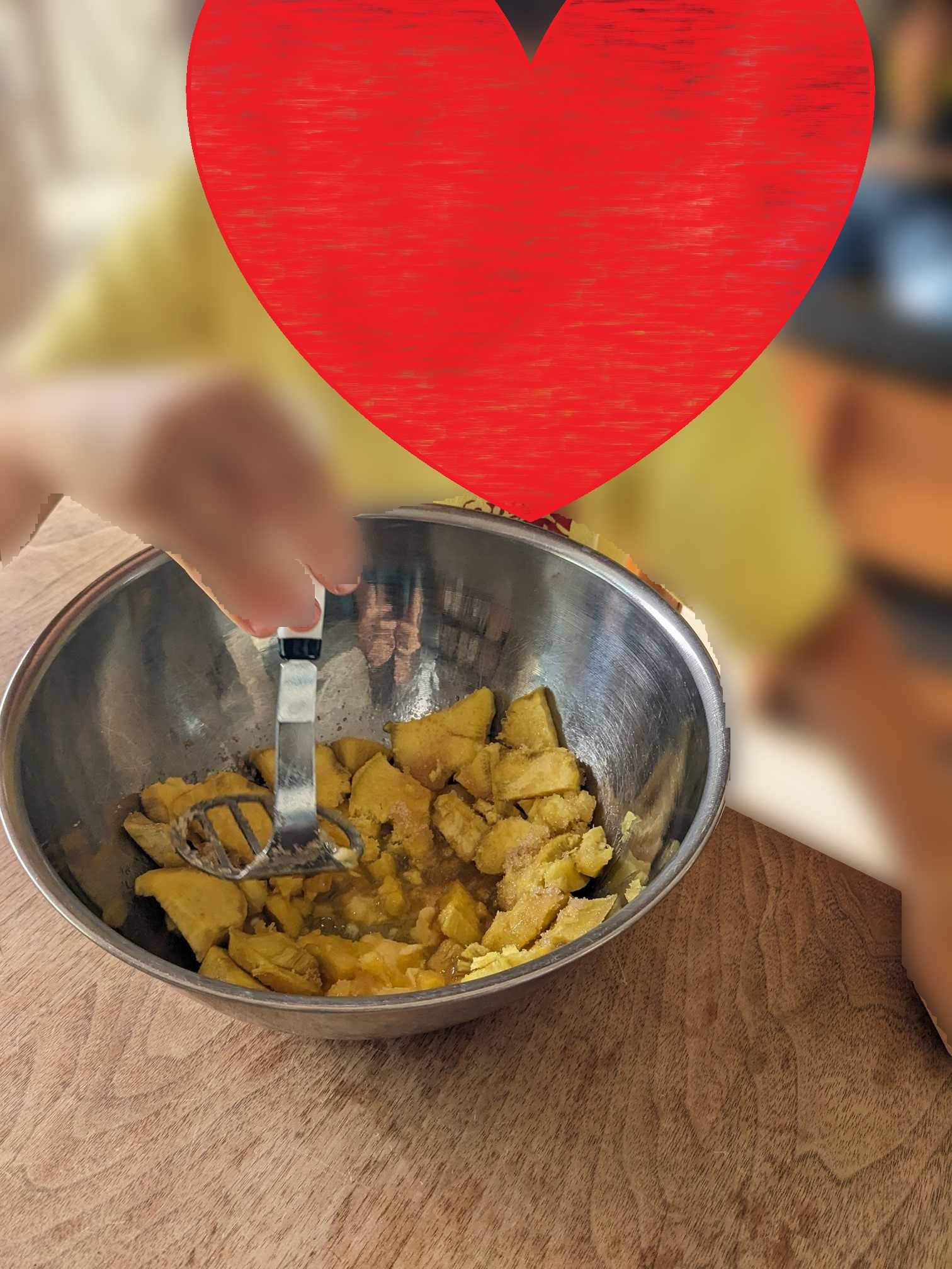 幼児と一緒に料理　さつまいもパウンドケーキ作り