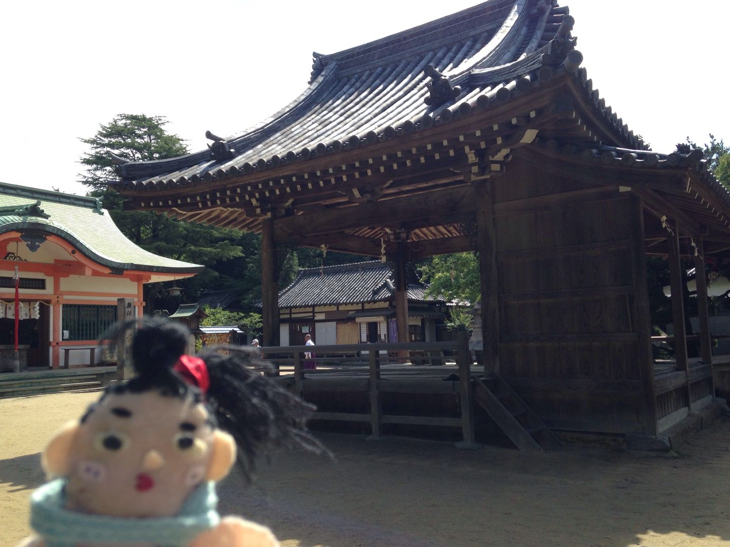 源氏物語めぐり・明石編 住吉神社 | よしだ まりこ の 絵日記