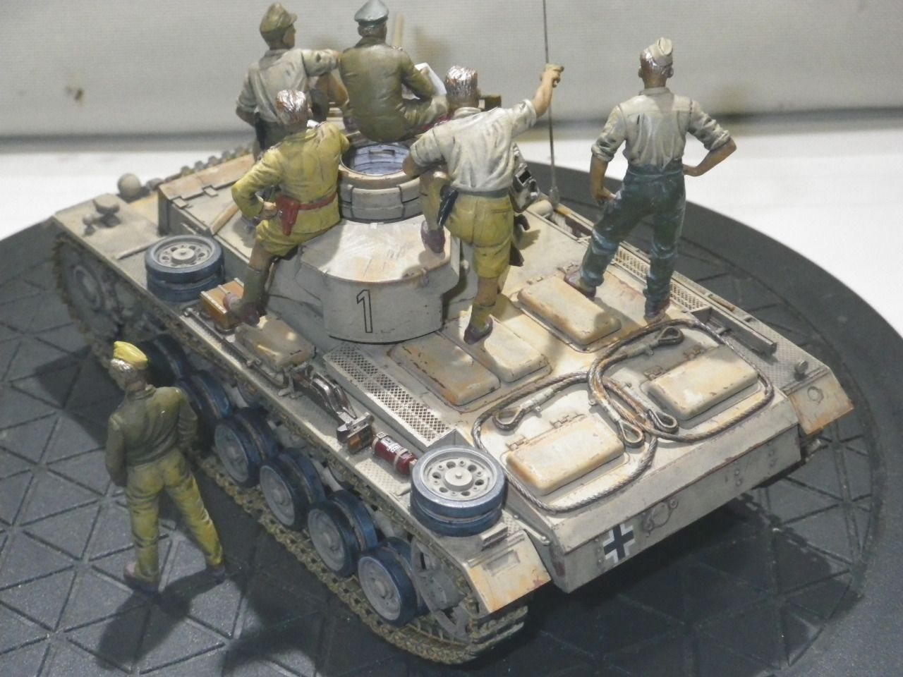 2018_1119ﾀﾐﾔ 1／35 ﾄﾞｲﾂIII号戦車L型 ﾛﾝﾒﾙ野戦指揮ｾｯﾄ(30)END