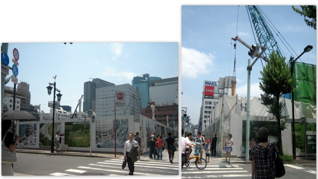 再開発工事中