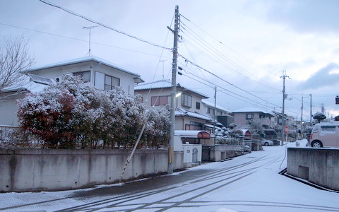 東側の雪