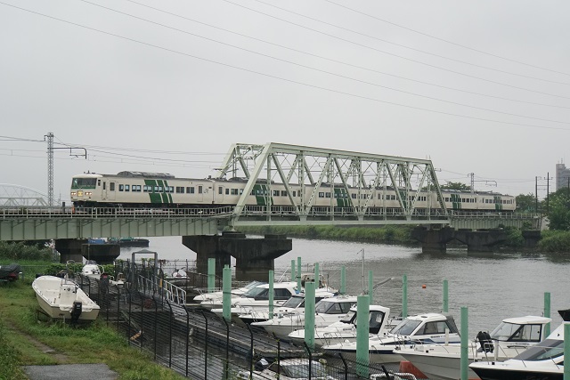 185系 上野運輸区 ハンドル訓練 in 新中川7