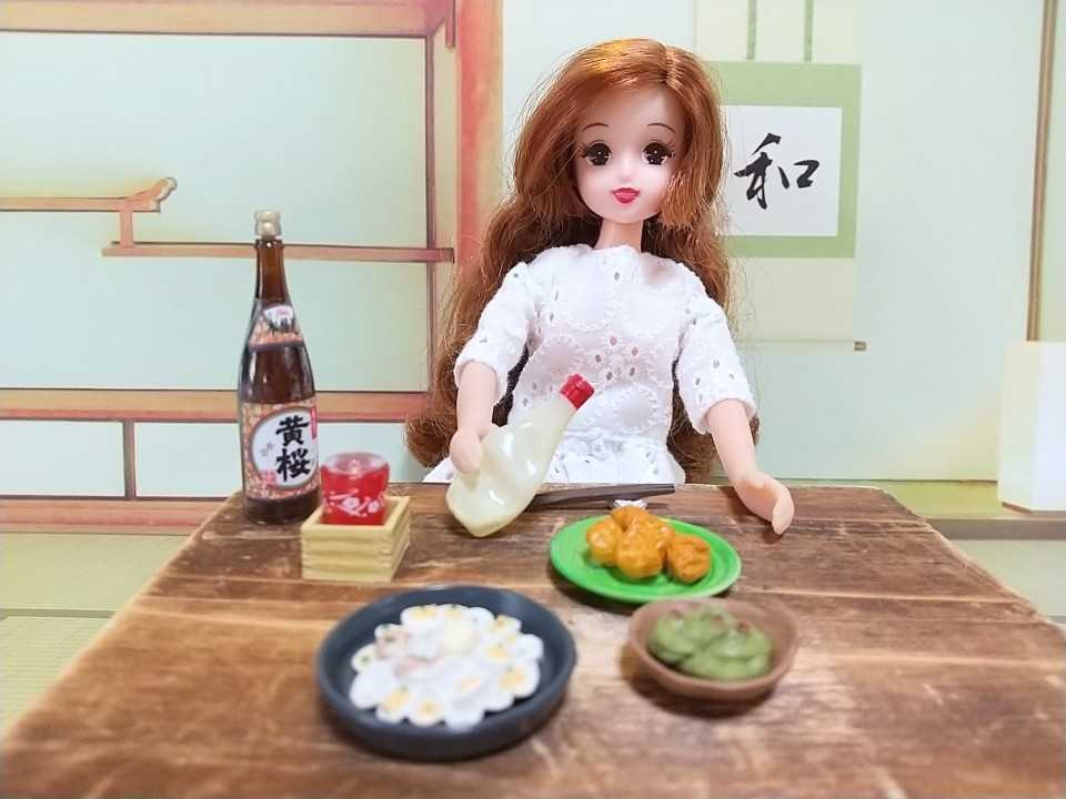 ミニチュア 日本酒 黄桜 日本盛 フィギュア リカちゃん セリア