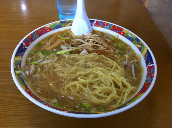 南園　ネギチャーシューメン　麺