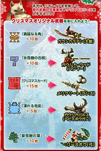 クリスマス武器