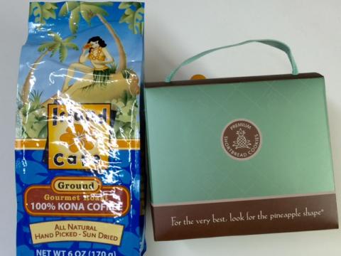 コナコーヒーとホノルル・クッキー