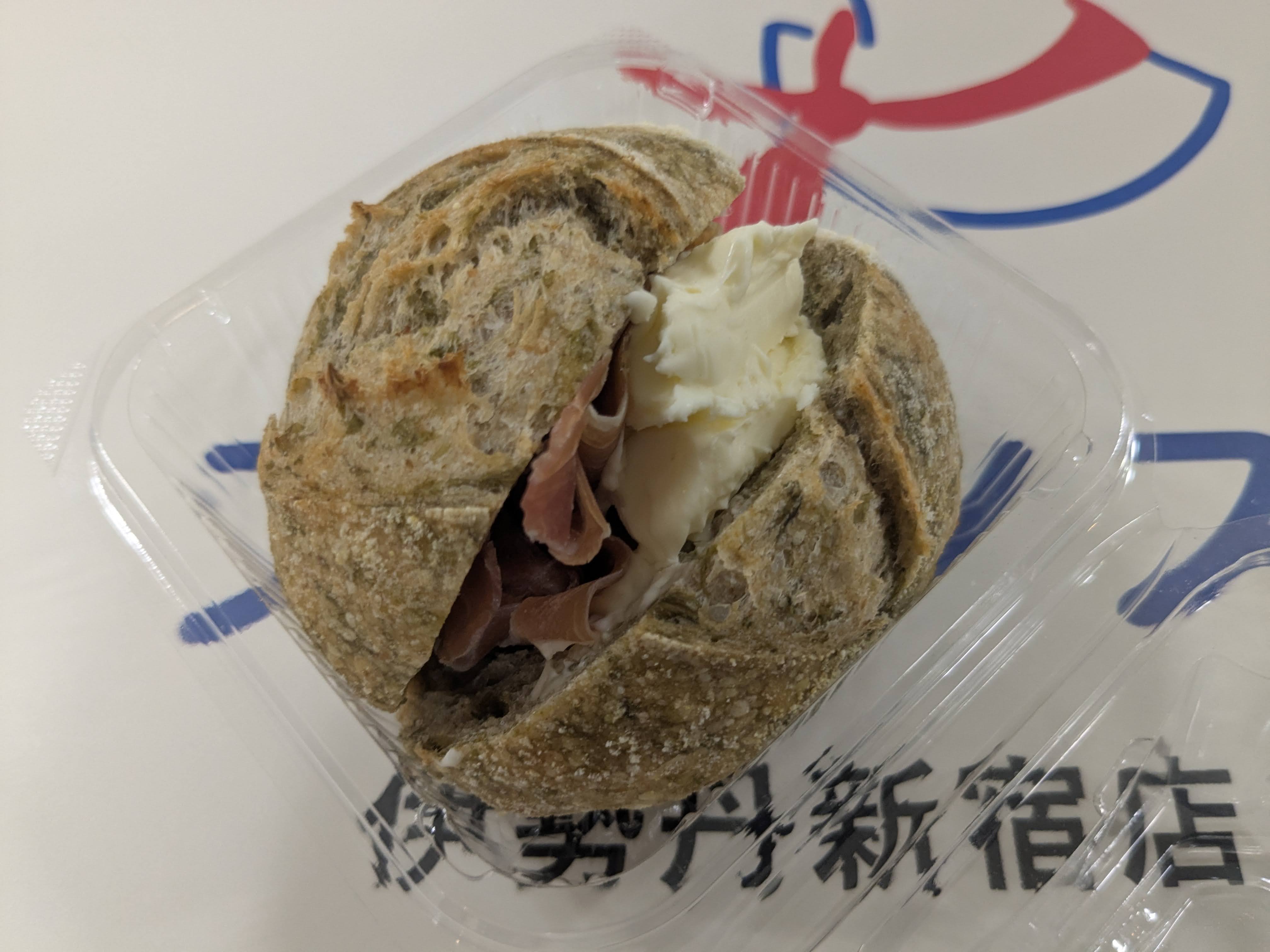 伊勢丹新宿店 フランス展2025 エス・イガラシ×エスタージュ あおさ生ハムバターサンド