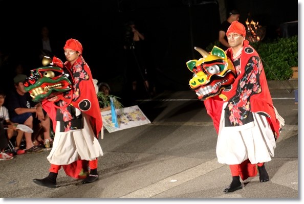 山代大田楽-21 獅子舞-1 15.8.2