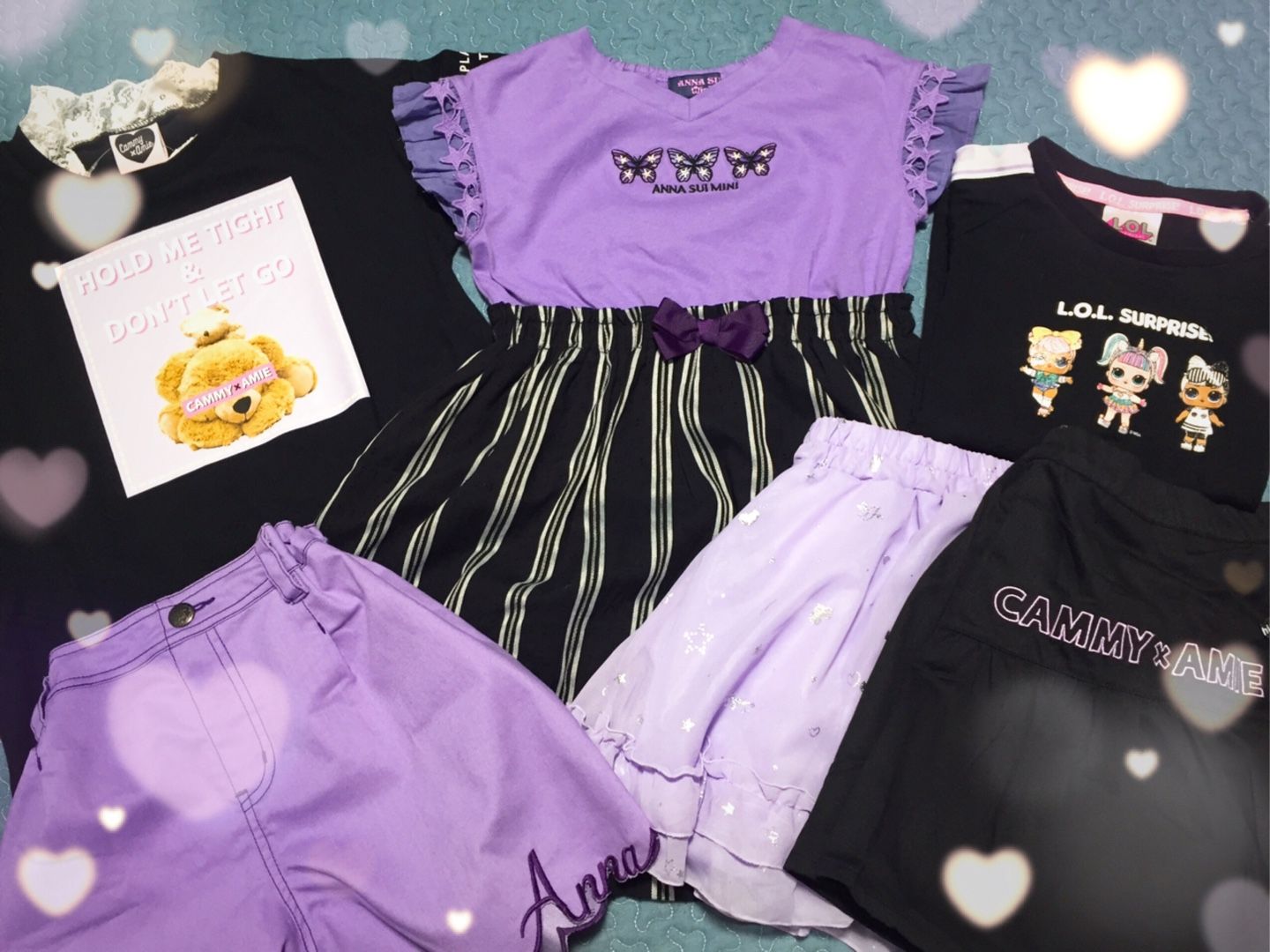 24春ANNA SUI mini アナスイロゴ刺しゅうbigTシャツ - トップス