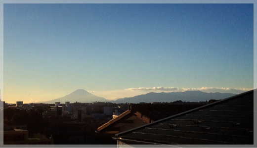 富士山と丹沢山系
