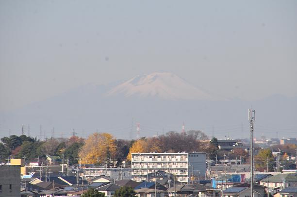 丸墓山古墳から浅間山