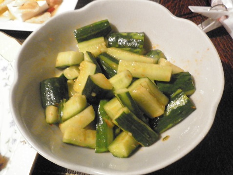 ナスの豆板醤和え