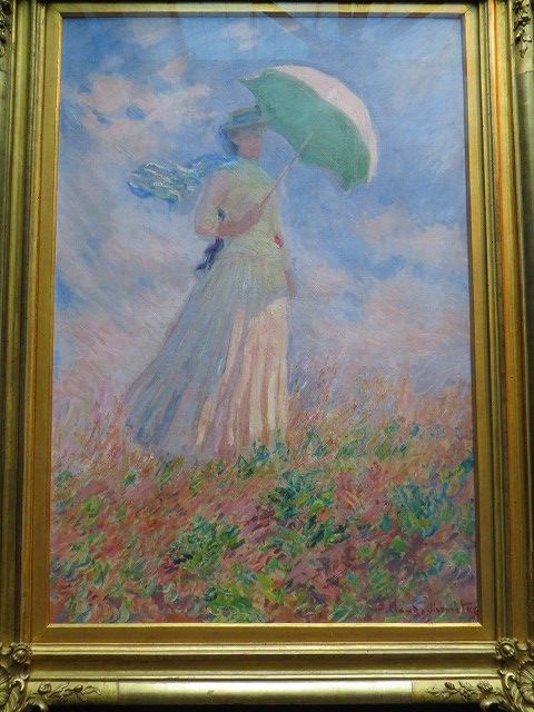 モネ 日傘の女 右向きの日傘の女 左向きの日傘の女 オルセー美術館には 