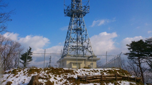 20140104蕃山山行無線中継所