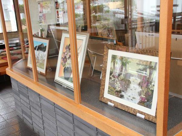 お客さんの作品展示