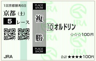 オルドリン(140118)複勝