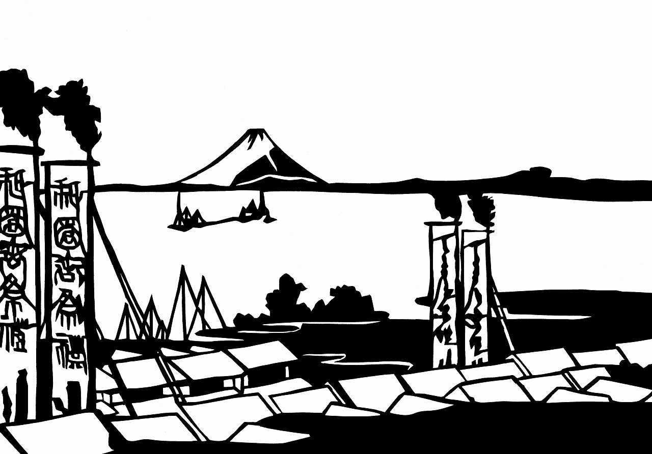 2023/05/26 浮世絵切絵 葛飾北斎 東海道53次_3 01_品川 | 飯盛一杯のブログ - 楽天ブログ