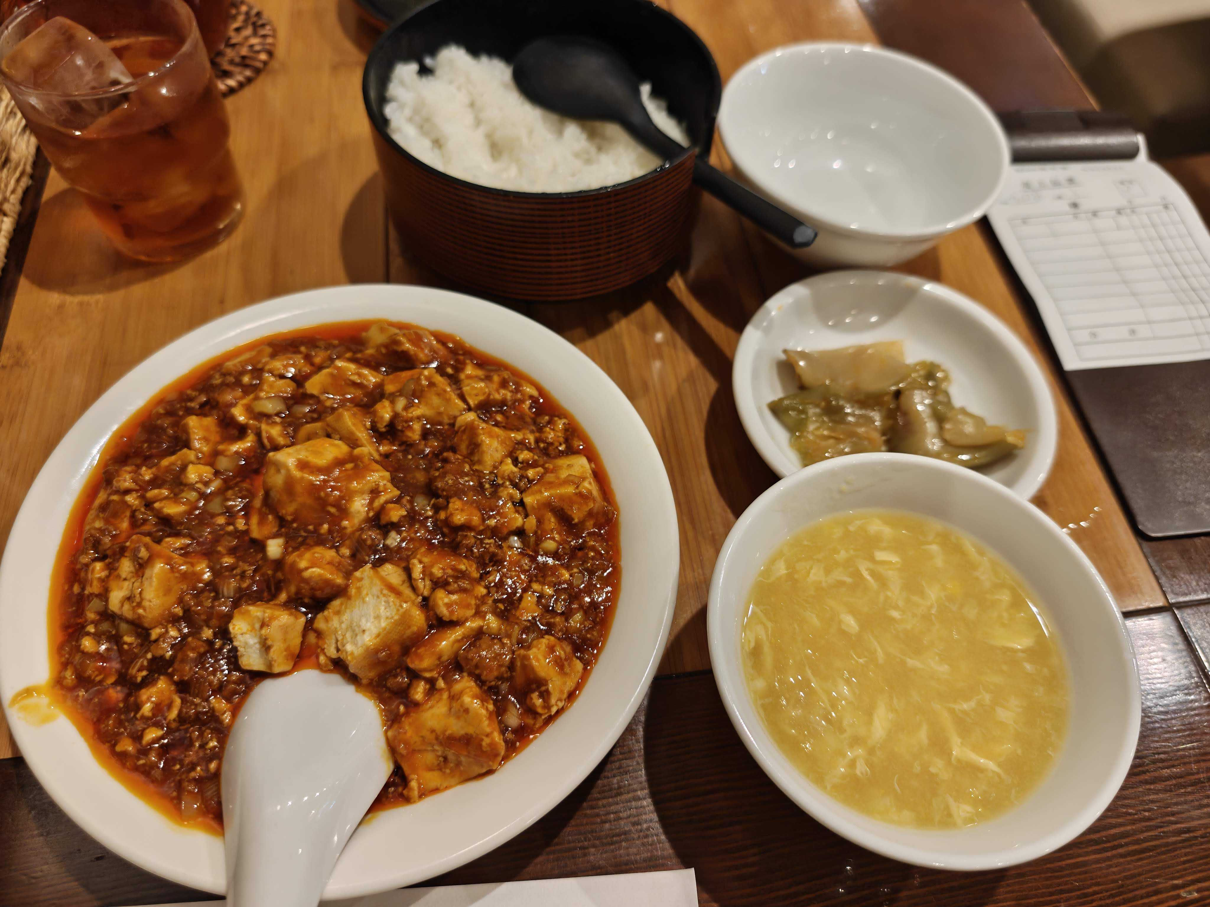 個室中華 頤和園（いわえん）　ランチ定食　麻婆豆腐