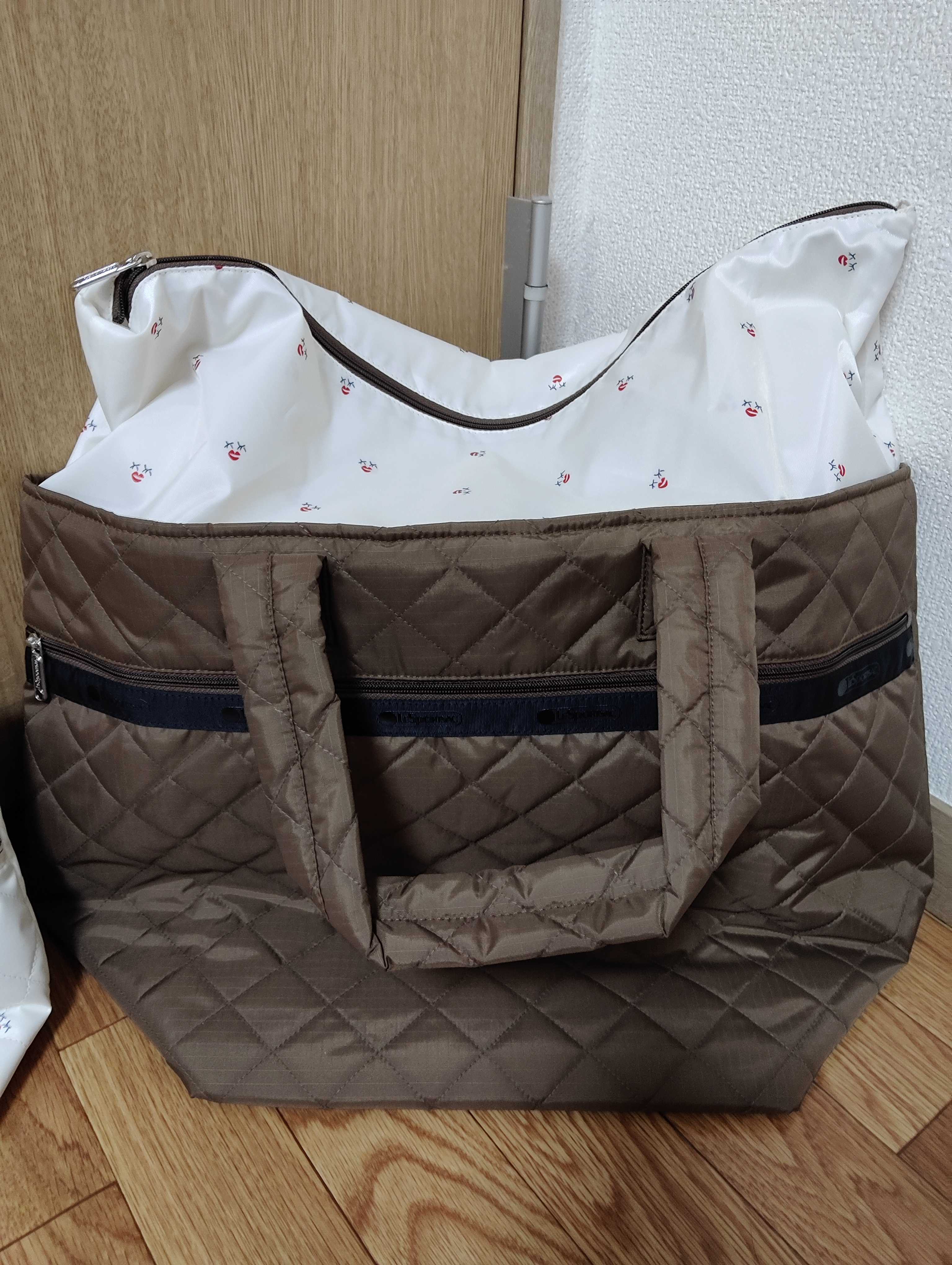 レスポートサック　神崎恵　ラージマルチトート　トフィーブラウン レスポートサック✖️神崎恵 Large Multi Tote トフィーブラウン