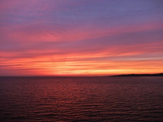 海　夕日　田舎暮らし