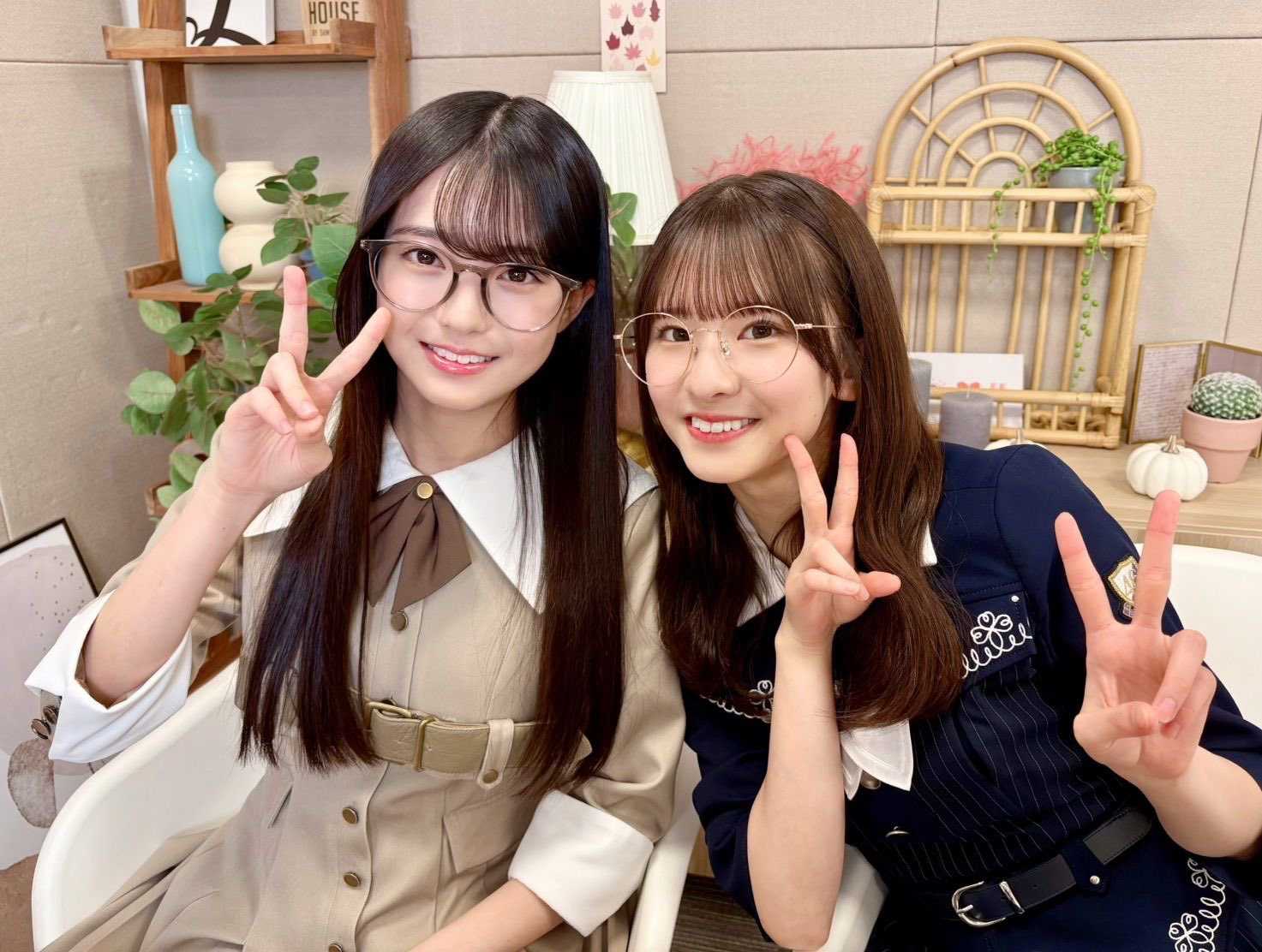 ほのぼの 瀬戸口心月 菅原咲月 ヒョウ柄 私服 ほのぼの 瀬戸口心月