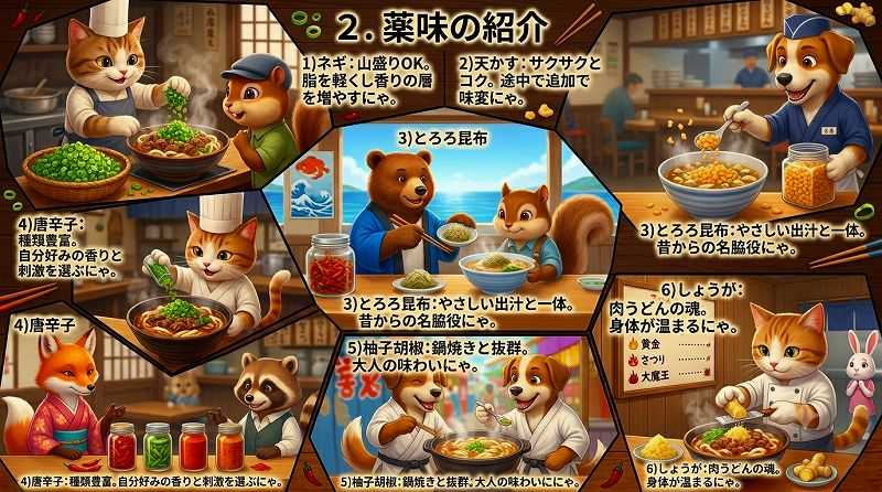 北九州うどんの薬味文化