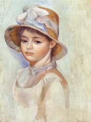 麦藁帽子の少女