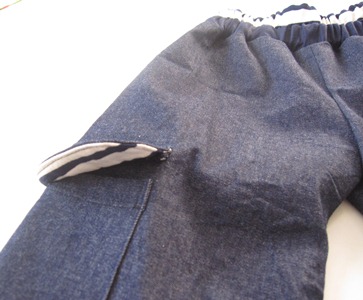 ｶｼﾞｭｱﾙﾊﾟﾝﾂ（紺ﾃﾞﾆﾑ）ポケット