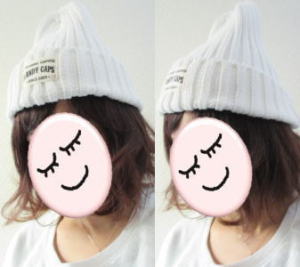 コットン100%タグ付きニット帽 ホワイト 1080円 メール便込 帽子屋 Handy Caps3.JPG
