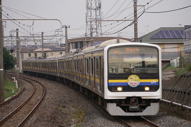 DE10牽引 佐倉チキ工臨 & 11.20千葉駅 新駅舎 開業記念マ－ク5