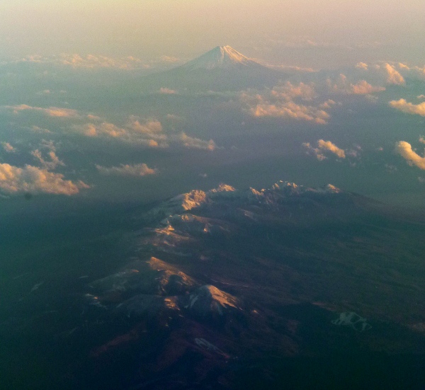 八ヶ岳と富士山