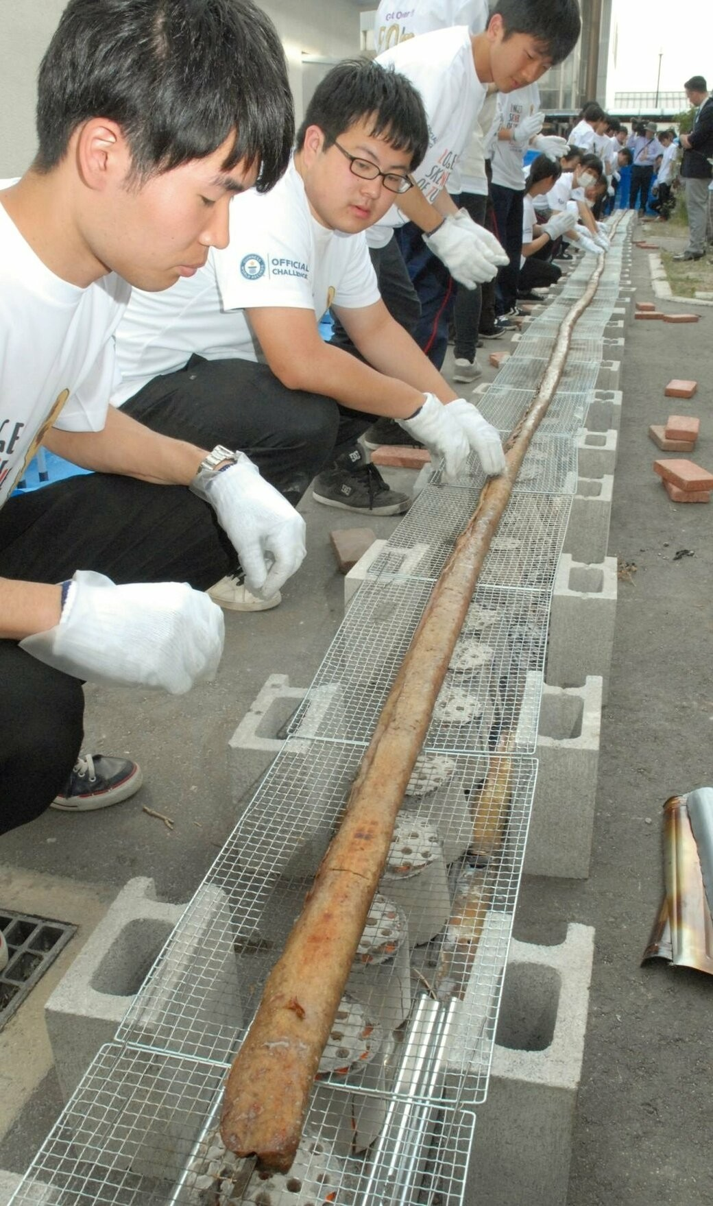 鳥取発 ギネス記録 5 「つくね串」も世界最長 20・69㍍ | 東方