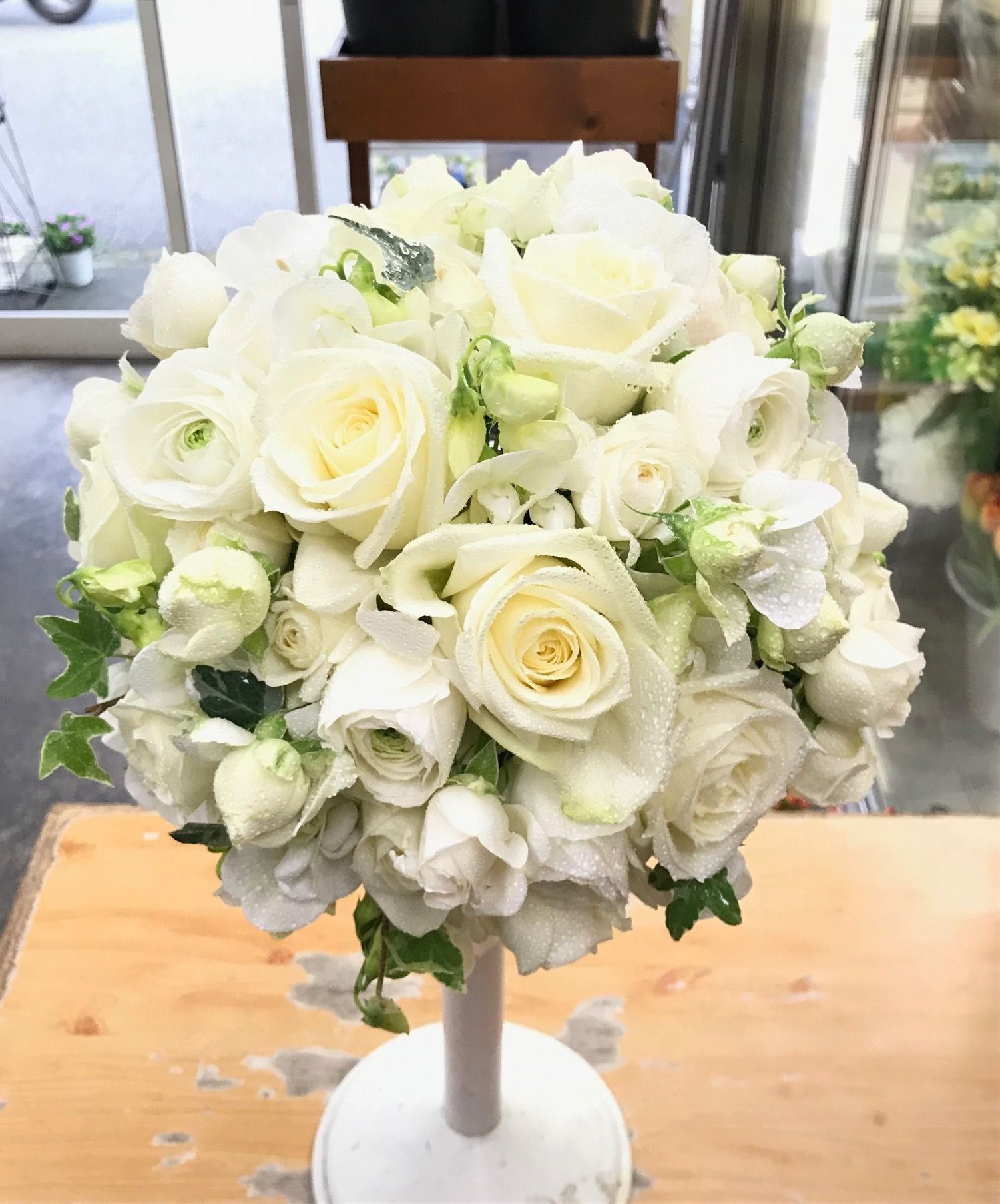2月 白い花のブーケ Flower Shop Berryのブログ 楽天ブログ