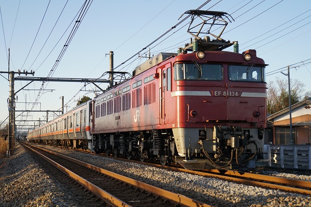 DE10 1752牽引 金町チキ工臨 & EF81 134牽引 武蔵野線209系 配給3