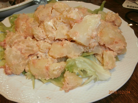 手料理160214ポテトサラダ明太マヨネーズ