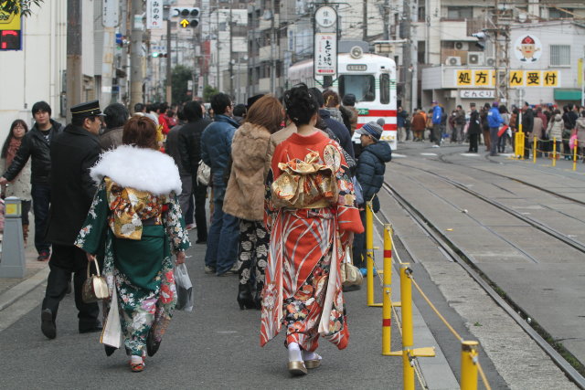 阪堺電車の正月3